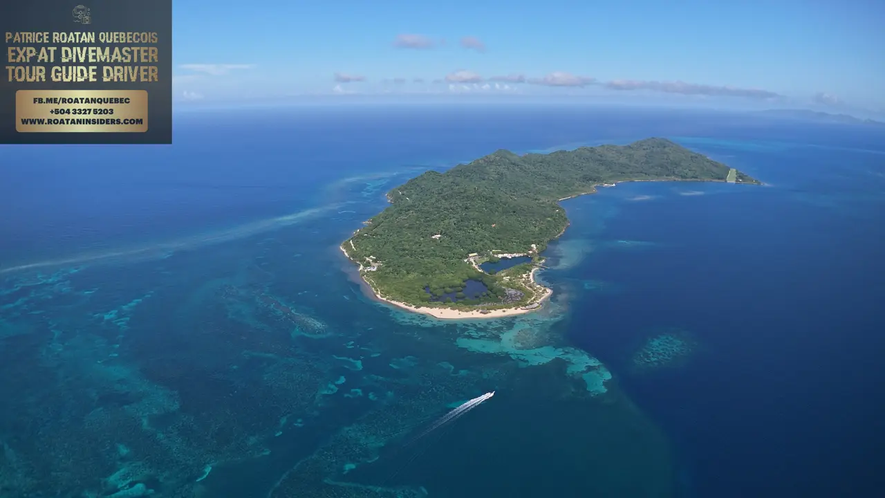 Vue aérienne drone de Pigeon Cay — eaux turquoise translucides