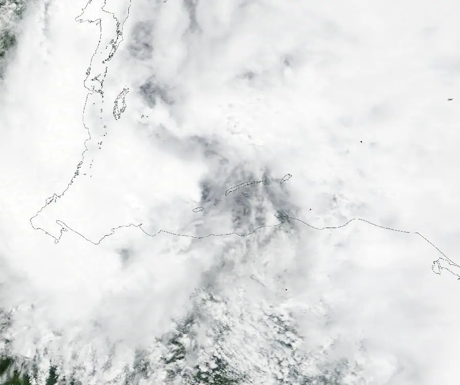 Image satellite MODIS de BARRY près de Roatán le 17 juin 2013