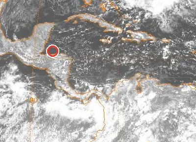 Image satellite géostationnaire de — près de Roatán le 17 octobre 1980