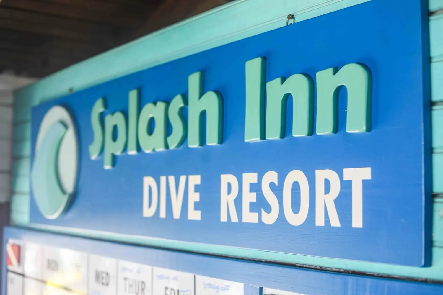 Divers geared up at Splash Inn Dive Resort, West End Roatán, ready for a tank dive