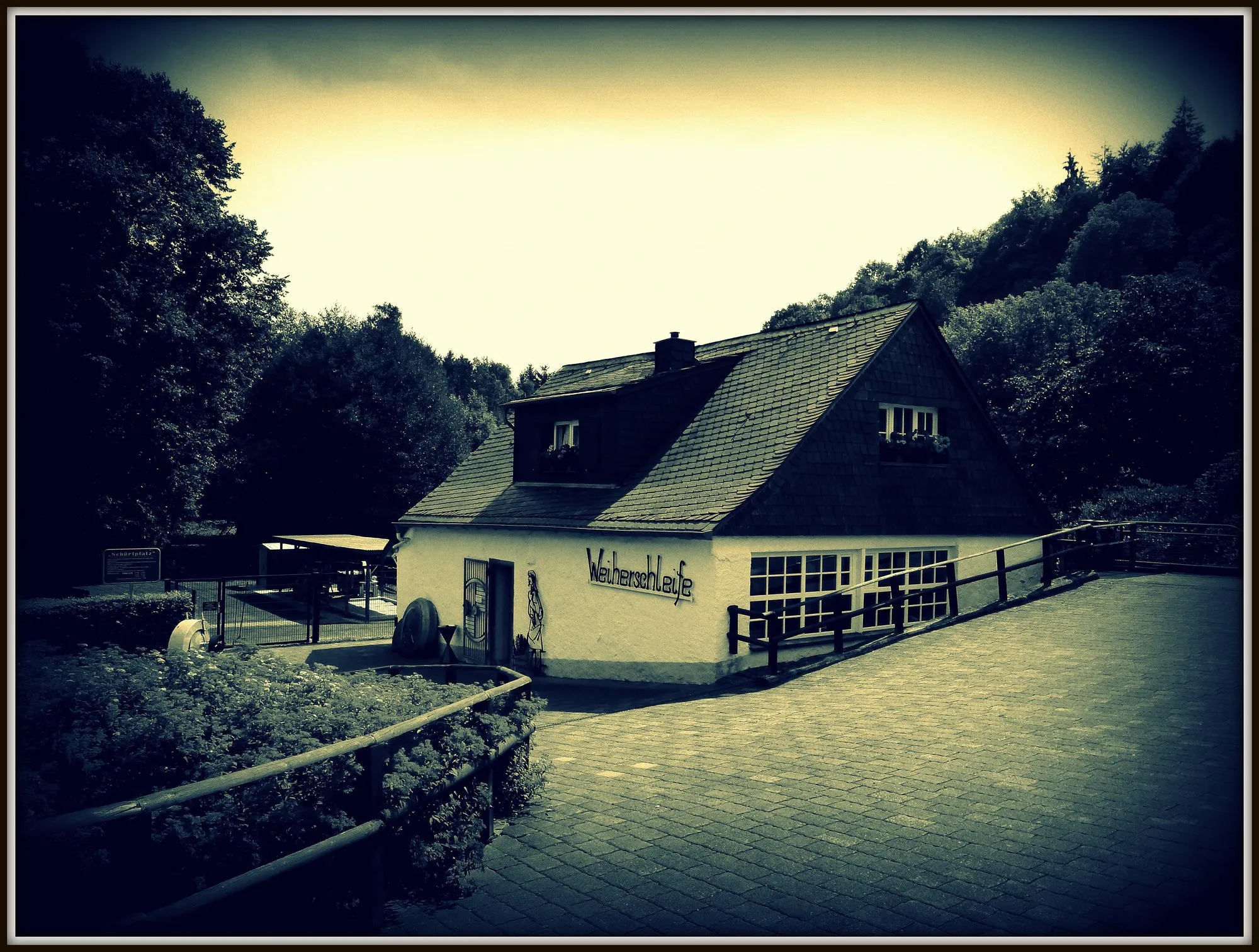 La Historische Weiherschleife d'Idar-Oberstein, ancienne taillerie de pierres fines actionnée par l'eau de l'Idarbach