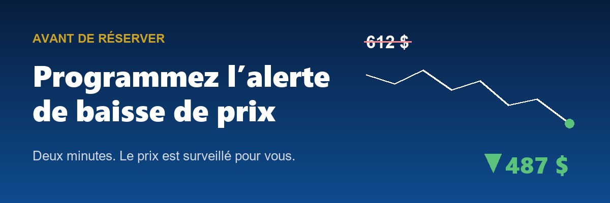 Programmez une alerte de baisse de prix sur Google Flights
